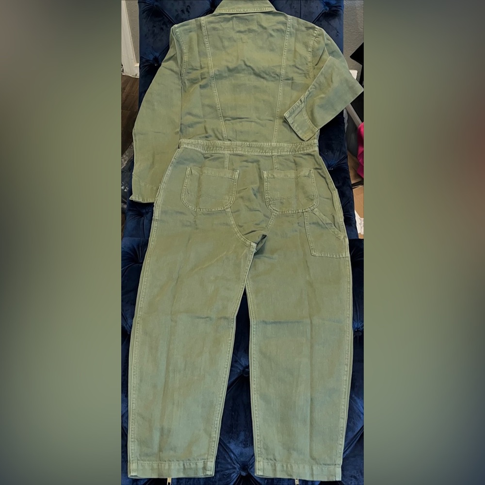 Sandrine Rose xFree People Army Zippers & Pockets Coverall Jumpsuit SzXS or SzS - Picture 8 of 16